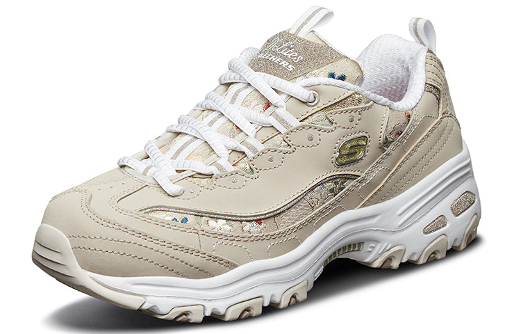 (WMNS) Skechers D Lites Low-Top Daddy Shoes Grey/Brown 13082-TPE