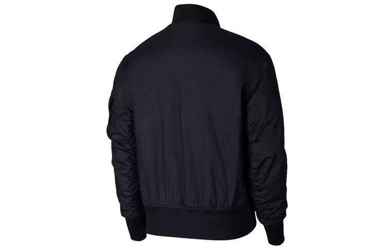 Nike Reversible aviator Casual sports padded Jacket Black AJ3588-010