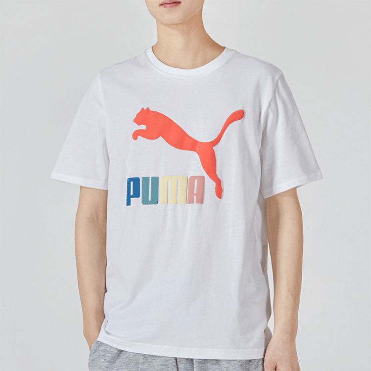 PUMA Classics Logo Interest Tee 'White' 536344-02