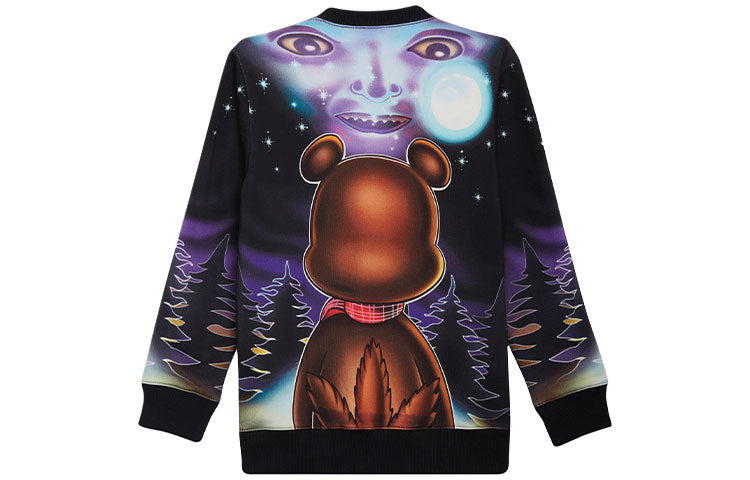 Men's adidas originals x Kerwin Frost Crossover Cartoon Full Print Sports Round Neck Pullover HG8776