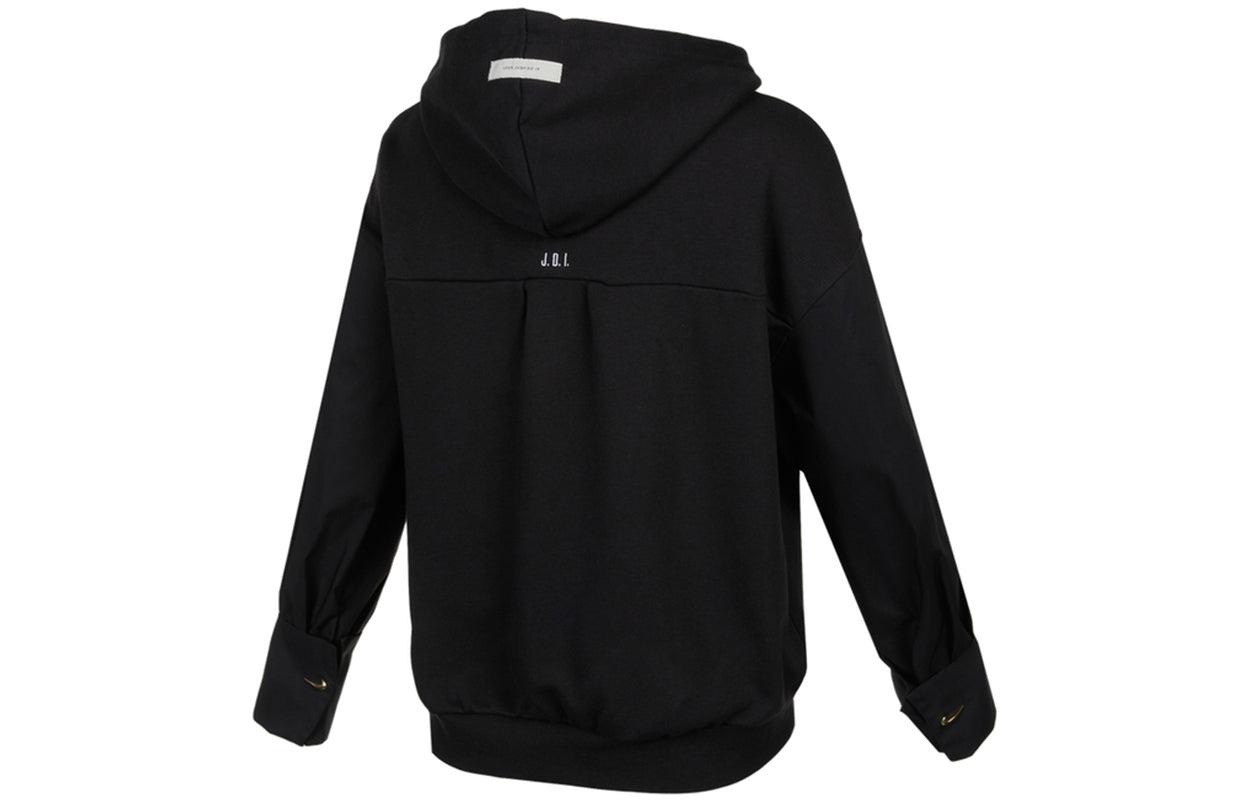 (WMNS) Nike Sportswear Icon Clash Embroidery Logo Hoodie  'Black' DD5053-010