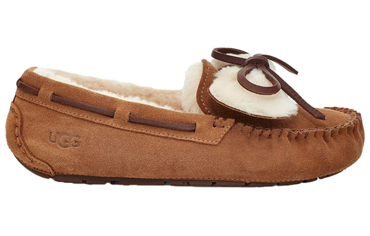 (WMNS) UGG Dakota Double Bow (Bowknot) Chestnut 1118913-CHE