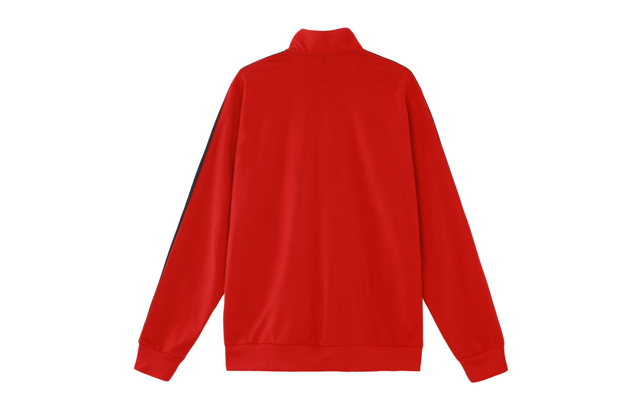 adidas M 3s Tt Tric Stripe Sports Stand Collar Logo Jacket Red H46104