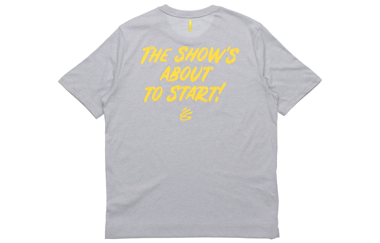 Under Armour Curry Popcorn Short Sleeve Men's Grey 1362001-012