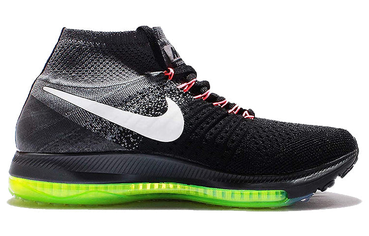 (WMNS) Nike Zoom ALL OUT Flyknit 'Black White Green' 845361-002