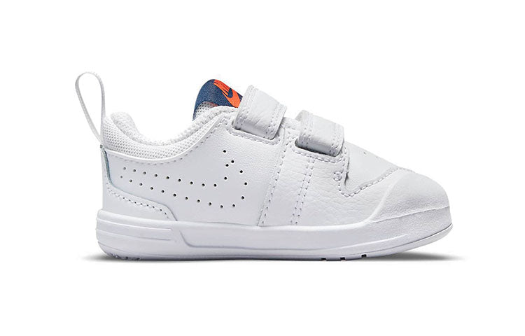 (TD) Toddler/Baby Nike Pico 5 Wear-resistant Shock Absorption Non-Slip Low Tops Sports Shoe White Blue AR4162-106