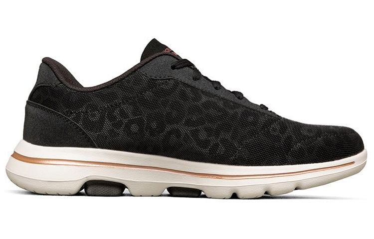 (WMNS) Skechers Go Walk 5 Low-Top Black 124029-BKGD