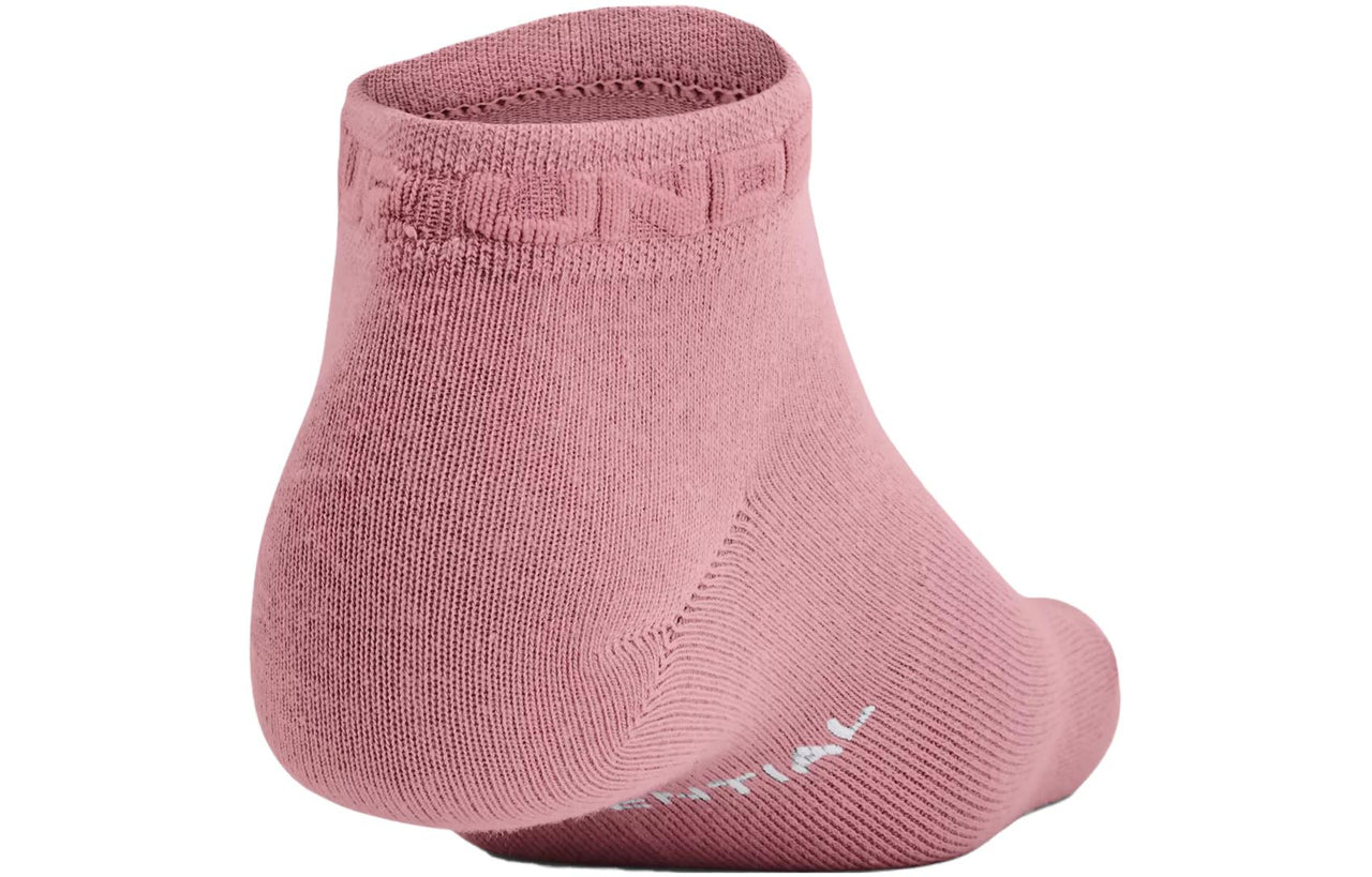Under Armour Essential Low Cut Socks 3-Pack 'Pink' 1365745-697