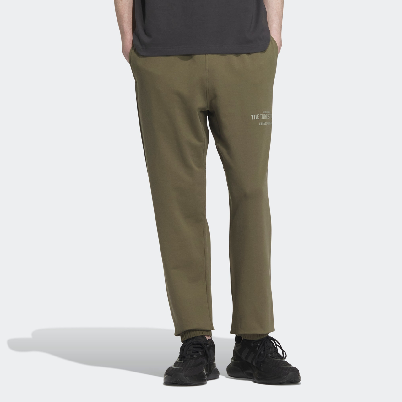 adidas Verbiage Casual Knitted Pants 'Olive Green' IP3928