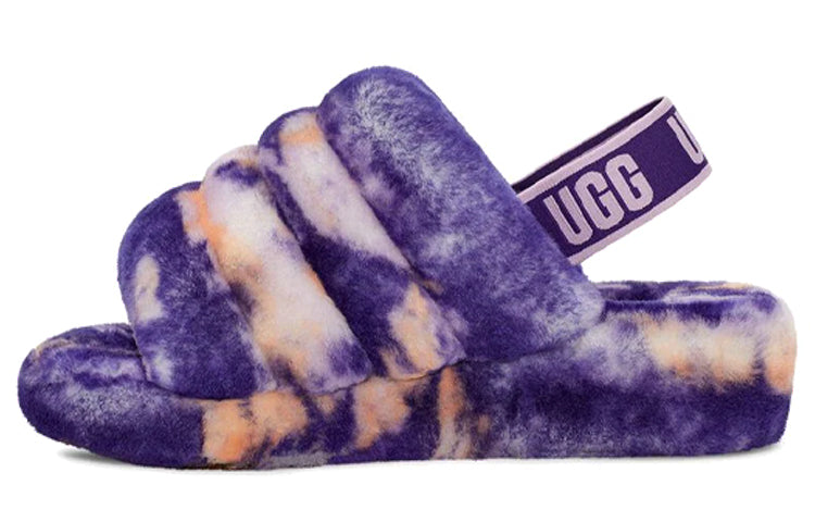 (WMNS) UGG Fluff Yeah Slide Marble 'Violet Night' 1122554-VNGH
