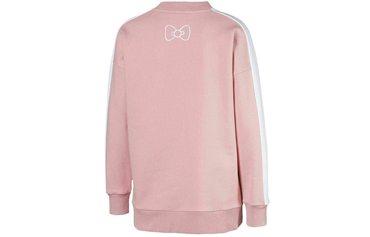 (WMNS) PUMA x Hello Kitty CasualSport Round NeckKnitting Hoodie PinkRed 597139-14