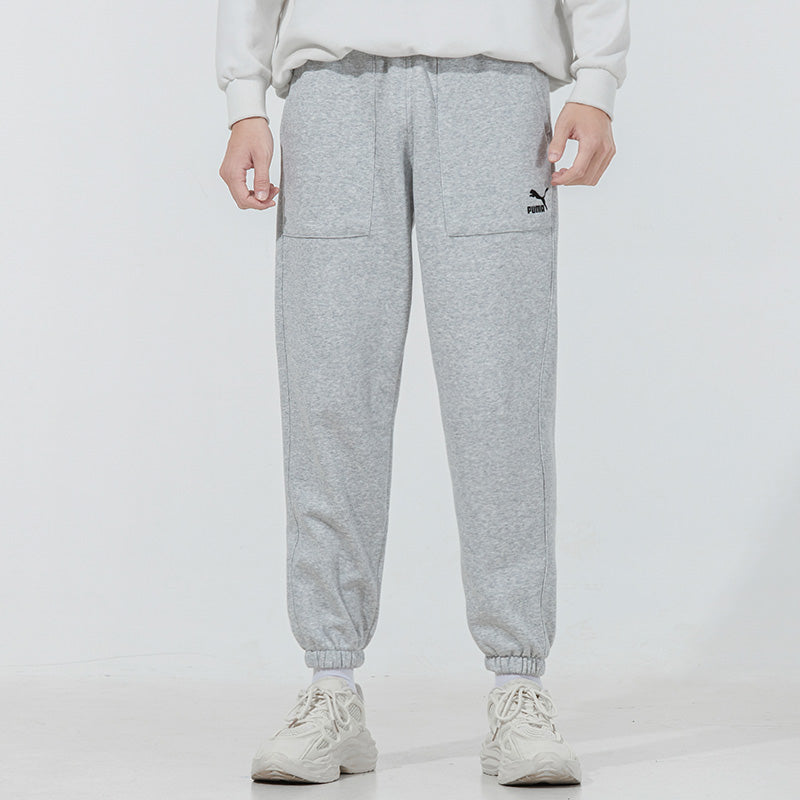 PUMA Classics Small Logo Trousers 'Grey' 533118-04