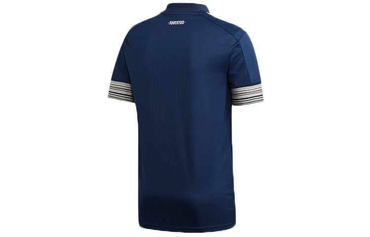 adidas Juve A Jsy Juventus Away Fan Edition V neck Sports Jersey Blue GC9087