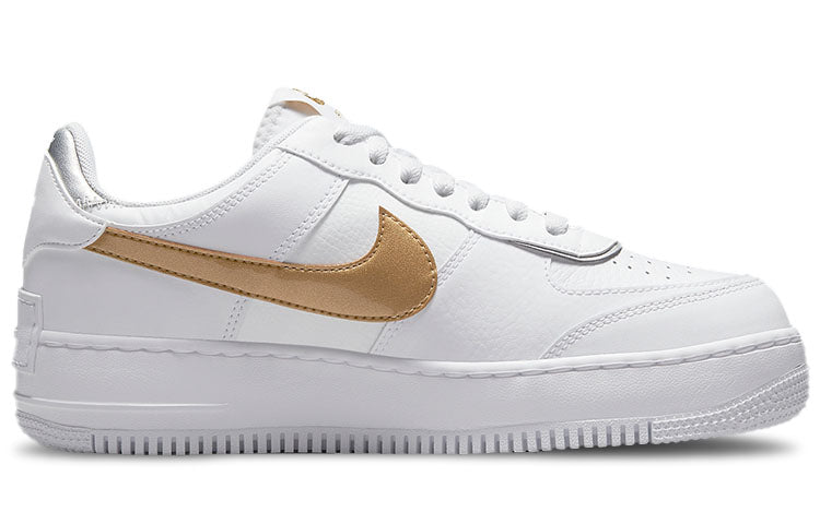 (WMNS) Nike Air Force 1 Shadow 'White Metallic Gold' DM3064-100