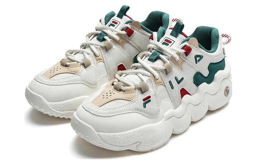 (WMNS) FILA Panini Xmas Shoes 'White Green Red' F12M312113FSL