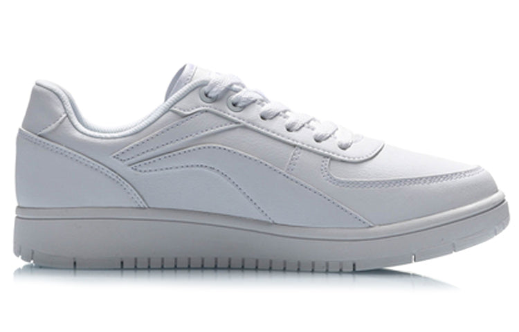(WMNS) Li-Ning Classic Skateboarding Low 'All White' AGCP422-1