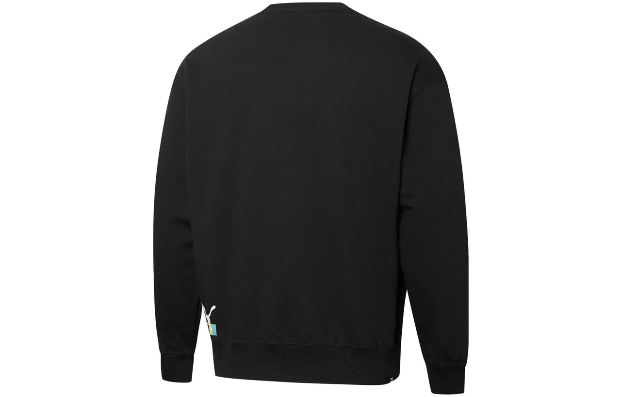PUMA Brand Love Multiplacement Crew Sweatshirt 'Black' 535326-01