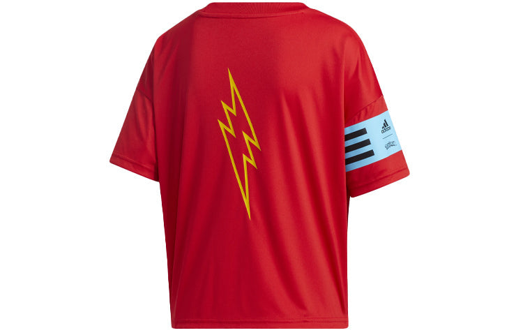 (WMNS) adidas x POKEMON Crossover Printing Training Sports Short Sleeve Red GN3006