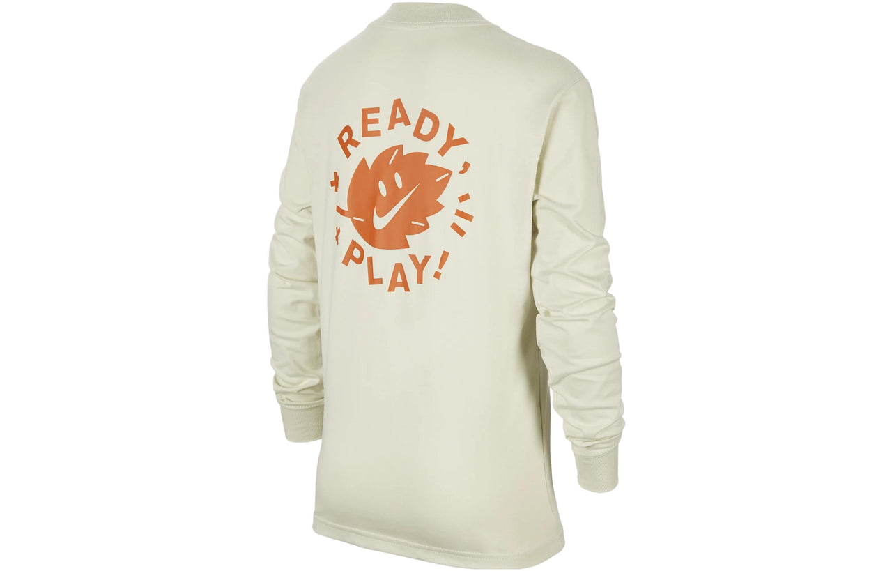 (PS) Nike Sportswear Long-Sleeve Mock-Neck Top ' beige' FV4000-020