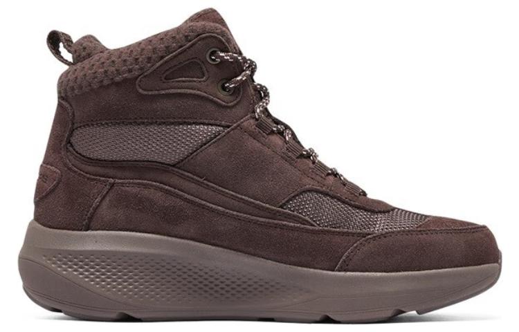 (WMNS) Skechers Athletic Casual Boots 'Dark Brown' 144523-RUST