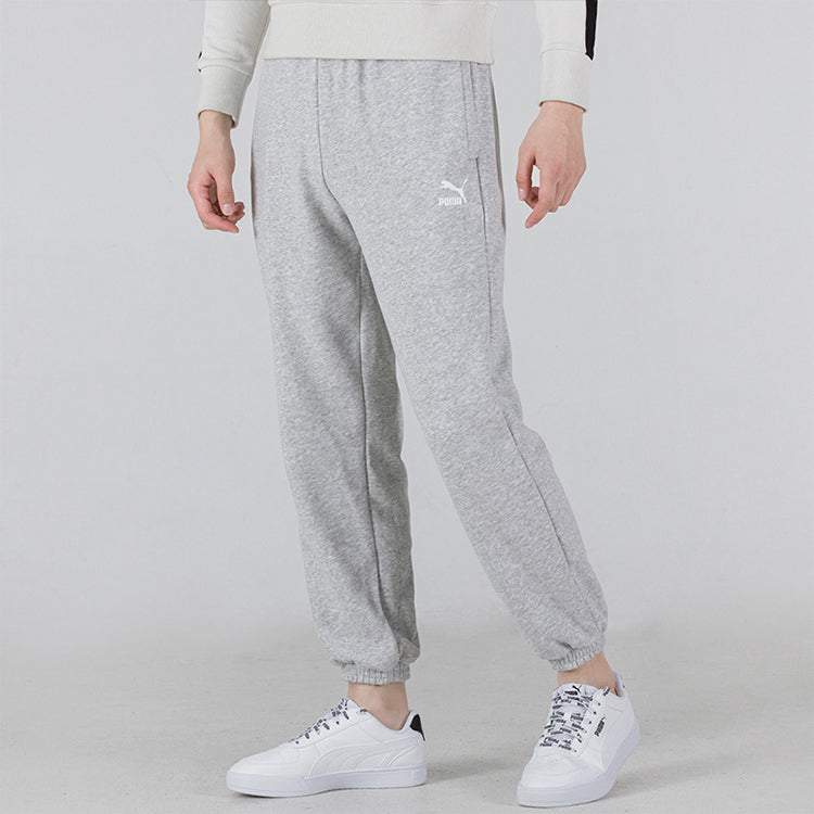 PUMA Logo Classics Pants 'Grey' 535261-04