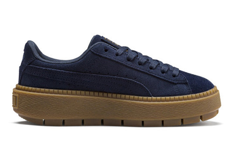 PUMA Suede Platform Trace Velor 'Navy' 366696-03