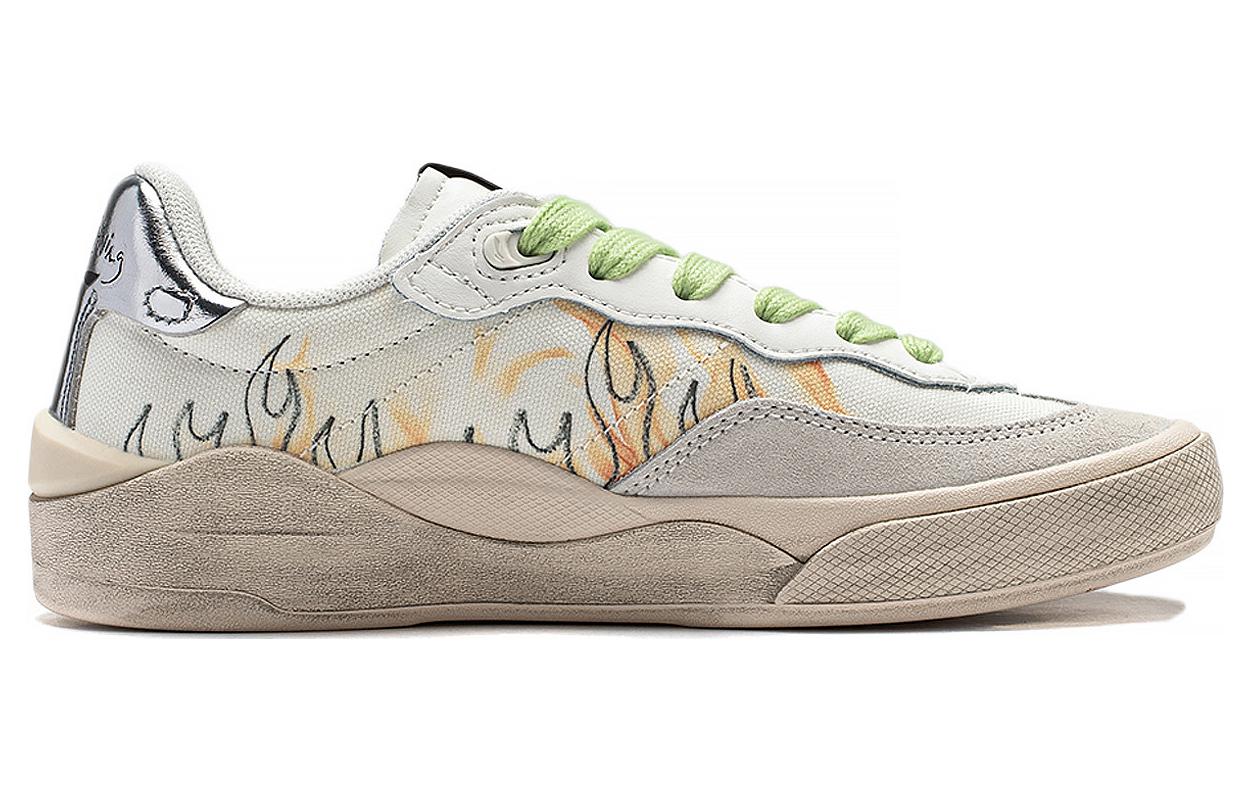 (WMNS) Li-Ning Skate General 'White Graffiti' AEPSA50-7