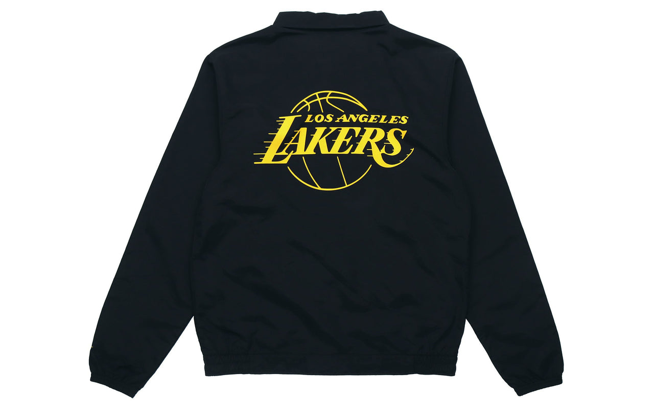 Nike Los Angeles Lakers NBA Lightweight lapel Zipper Long Sleeves Logo Jacket Black CN0765-010