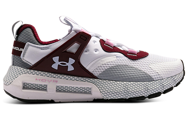 (WMNS) Under Armour Hovr Mega Mvmnt NM Sports Shoes White/Grey/Red 3023873-107