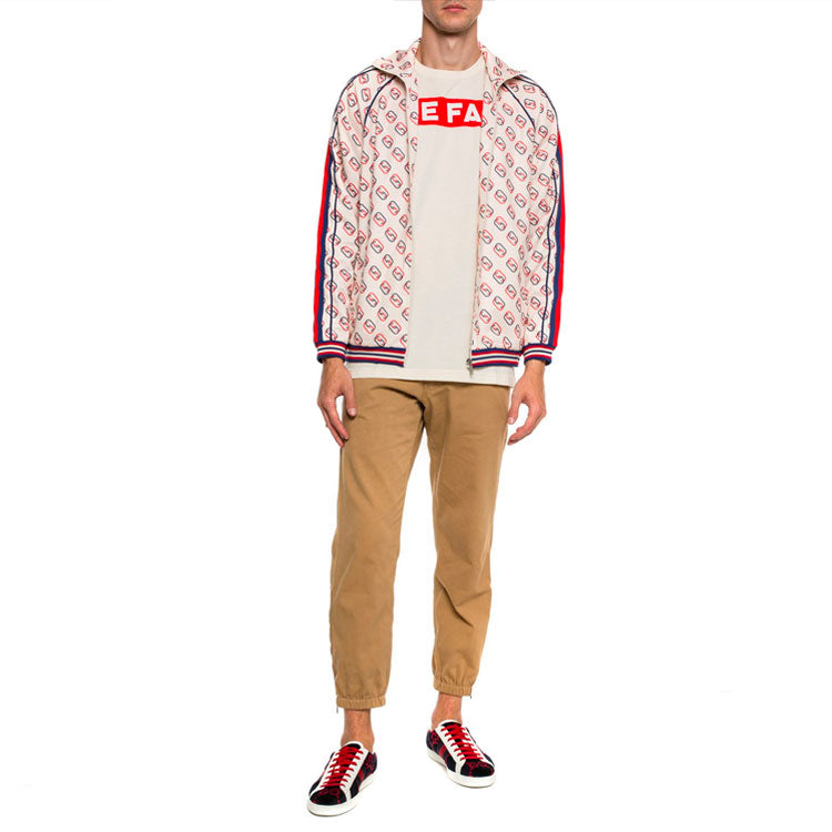 Gucci SS21 Full Print Pattern Stand Collar Sports Jacket 575737-XJBA7-9744