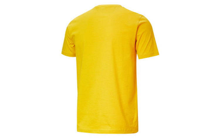 PUMA Summer Graphic Alphabet Large Logo Printing Short Sleeve Yellow 583875-25