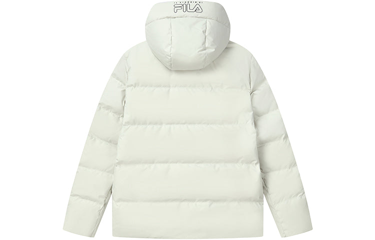 Men's FILA Embroidered Logo Stay Warm Sports Hooded Down Jacket Green F11M148901F-LG
