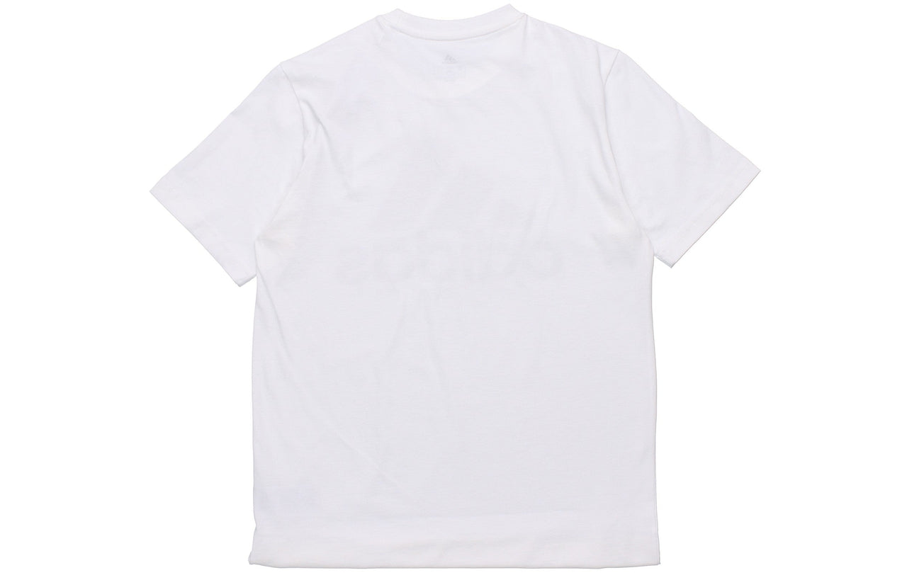 adidas Printed Big Logo Essentials Tee Short Sleeve Men's White GK9121