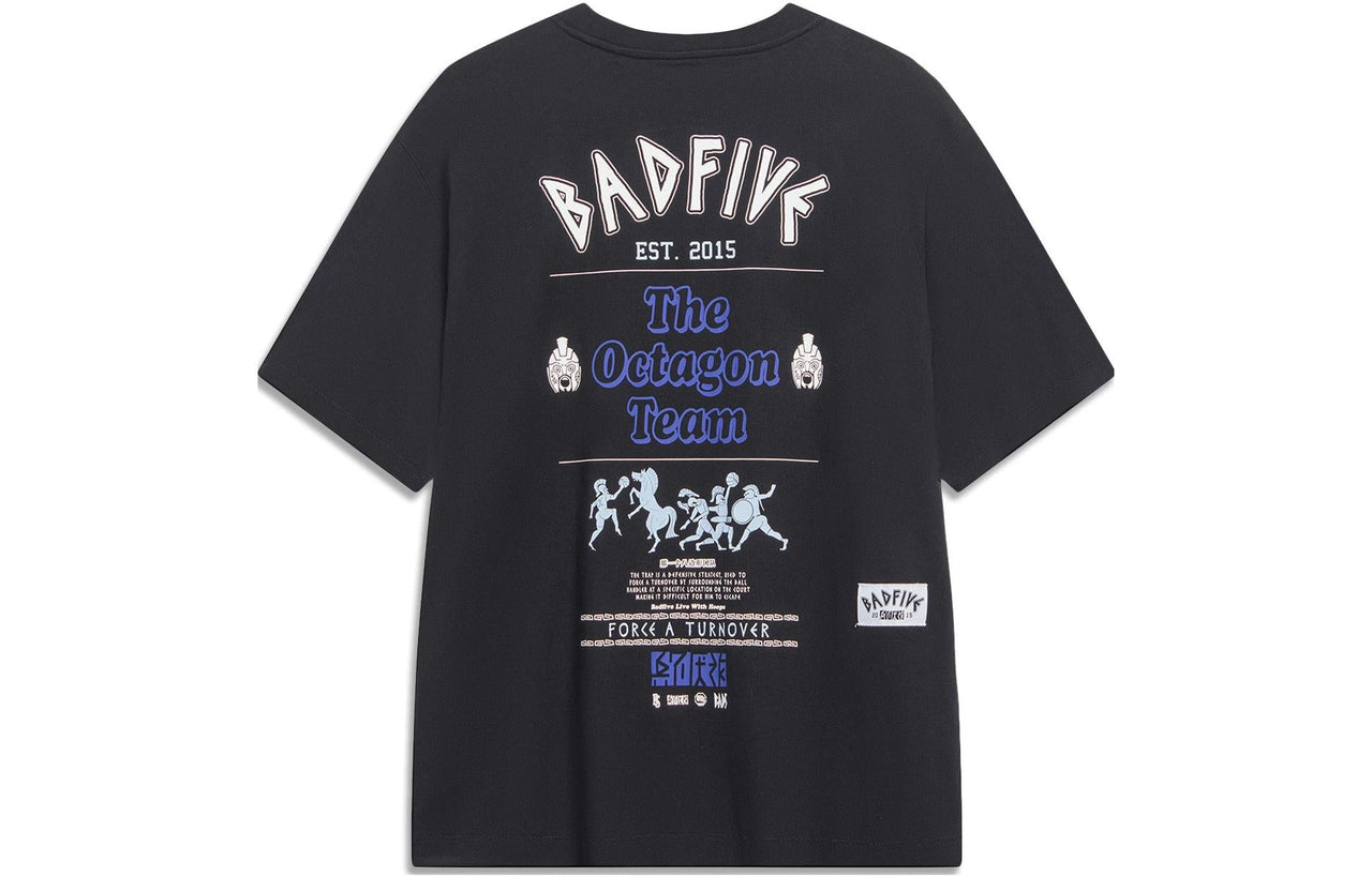 Li-Ning BadFive Graphic T-shirt 'Black' AHST289-2