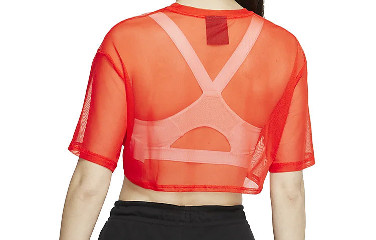 (WMNS) Nike Sportswear Short Sleeve Tops Orange CJ2703-891
