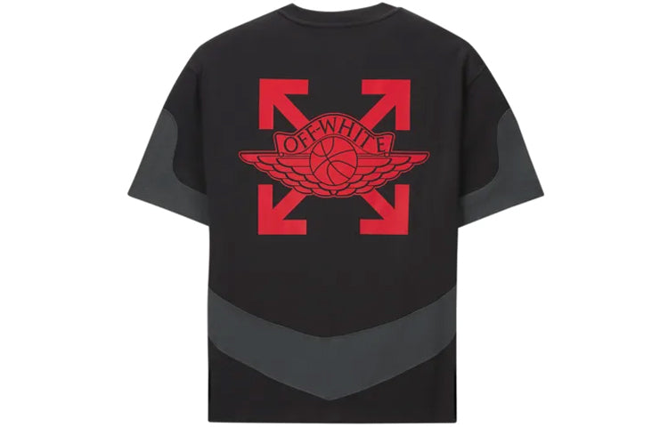 Air Jordan x Off-White 2020 T-Shirt 'Black Red' CV0654-010