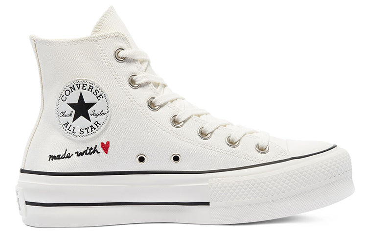 (WMNS) Converse Chuck Taylor All Star Lift High 'Valentine's Day - Vintage White' 571119C