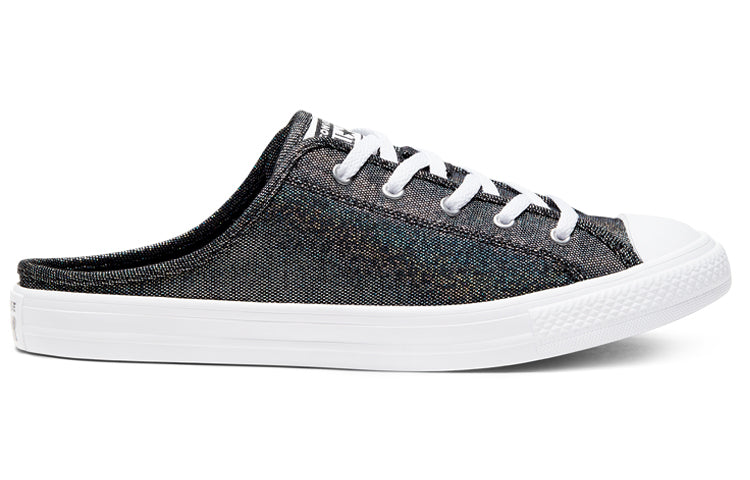 (WMNS) Converse Chuck Taylor All Star Dainty Mule Metal Black Pedal Casual Canvas Shoes 568811C