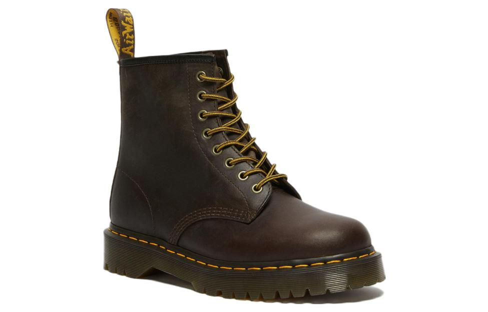 Dr. Martens 1460 Bex Crazy Horse Leather Lace Up Boots 'Dark Brown' 27894201