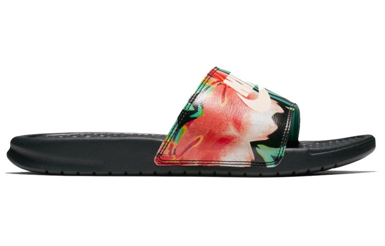 (WMNS) Nike Benassi JDI Print 'Black Floral' 618919-019