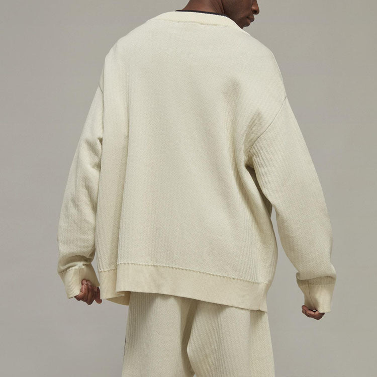 adidas Y-3 Logo Knit Cardigan 'Off White' IA3110