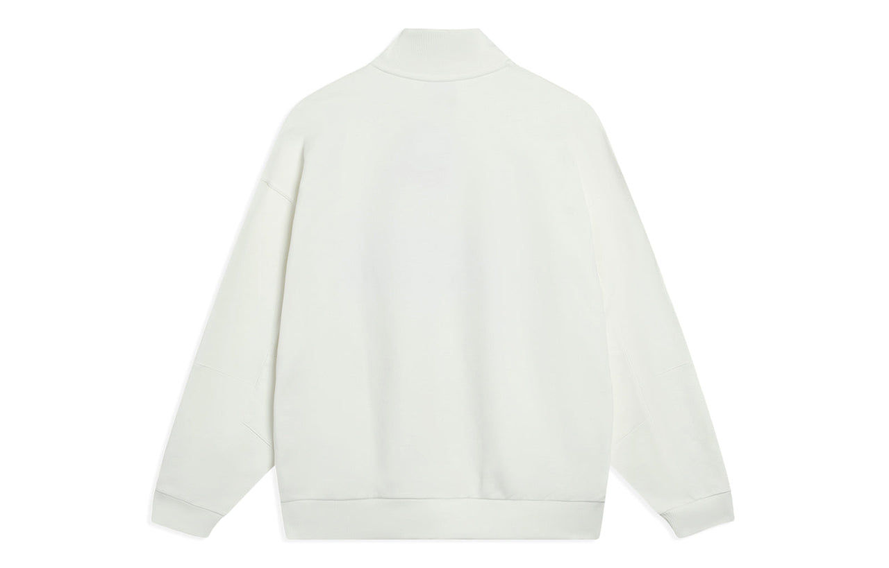 Li-Ning Skateboarding Graphic Half Zip Sweatshirt 'Creamy White' AWDT225-2