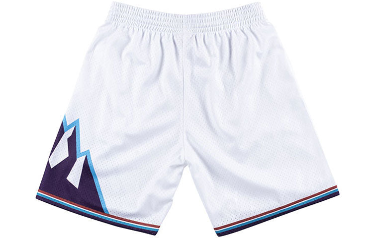 Mitchell & Ness NBA Swingman Shorts Utah Jazz 1996-97 'White Purple' SMSHAC19029-UJAWHIT96