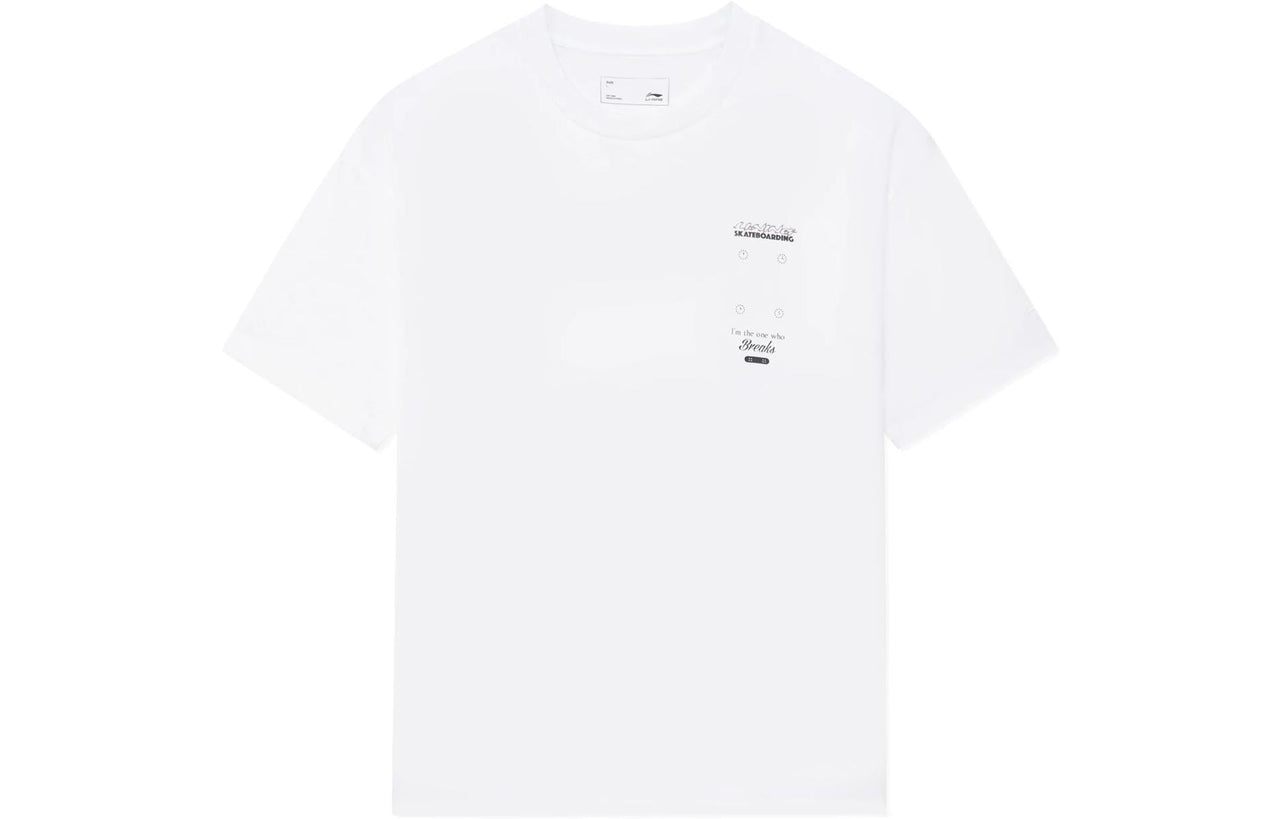 Li-Ning Skate For Freedom Graphic T-shirt 'White' AHSS305-3
