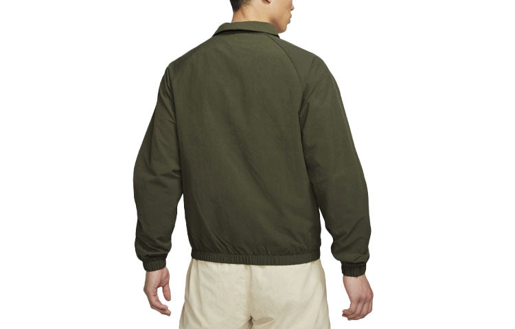 Nike SB Skateboard Casual Sports Cargo Skateboard Woven Jacket Green CV4306-325