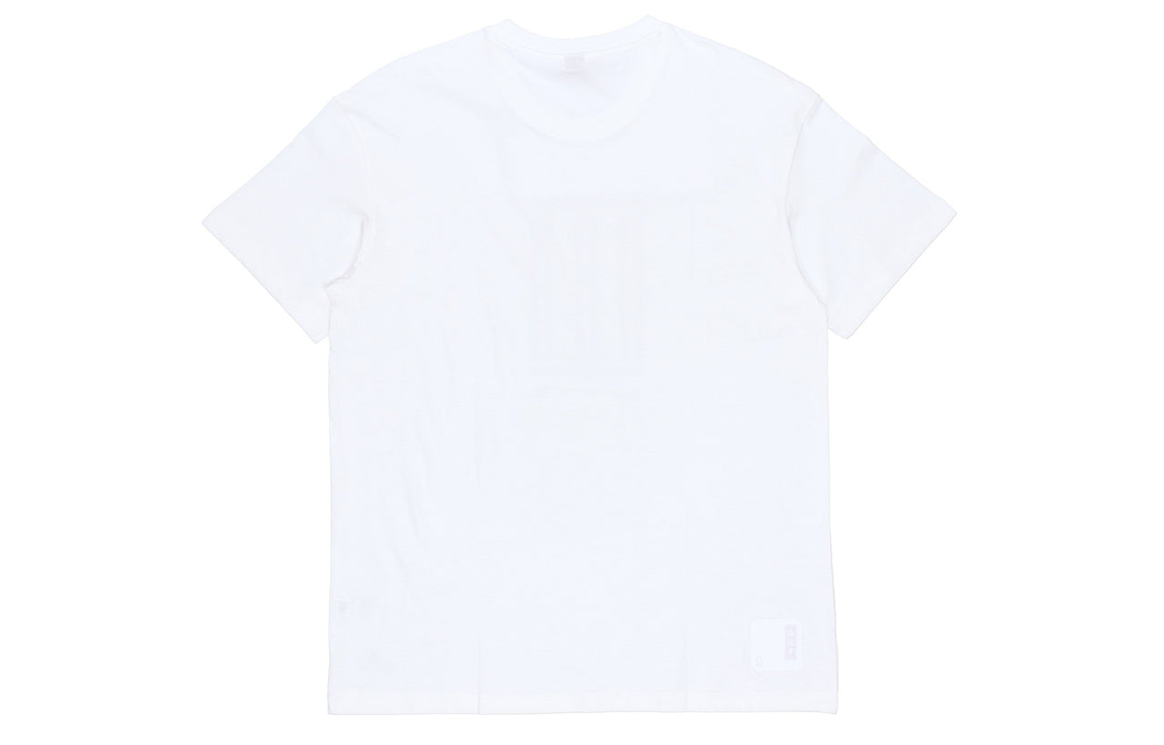 adidas Wj T Gfx Logo Series Printing Sports Round Neck Short Sleeve White GP0868