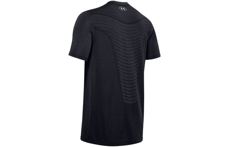 Men's Under Armour Seamless Wave Short Sleeve Black 1351450-001