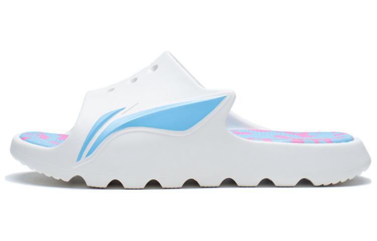 (WMNS) Li-Ning LNBB Slides 'White Blue' ABTS004-3