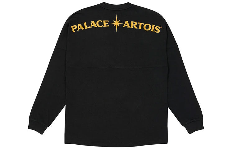PALACE x Stella Artois Crossover Casual Alphabet Long Sleeves Unisex Black PAL-SS21-3