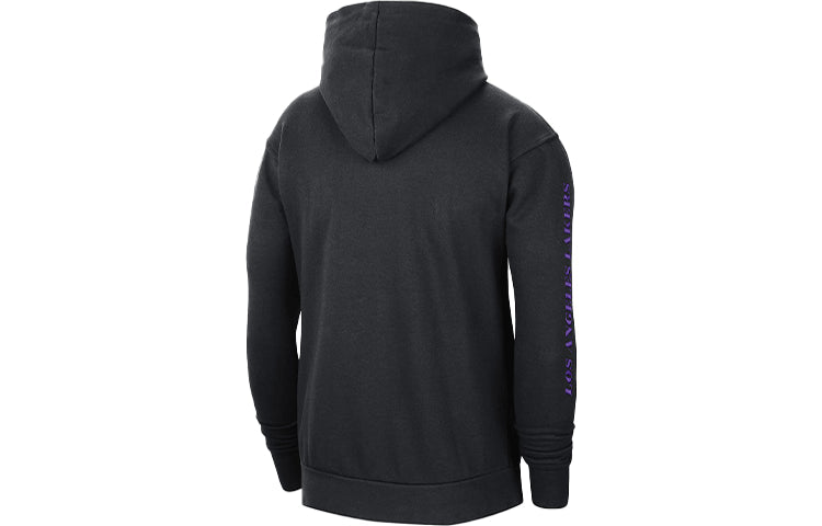 Men's Nike NBA Los Angeles Lakers Team Logo Printing Knit Fleece Black CV4046-010